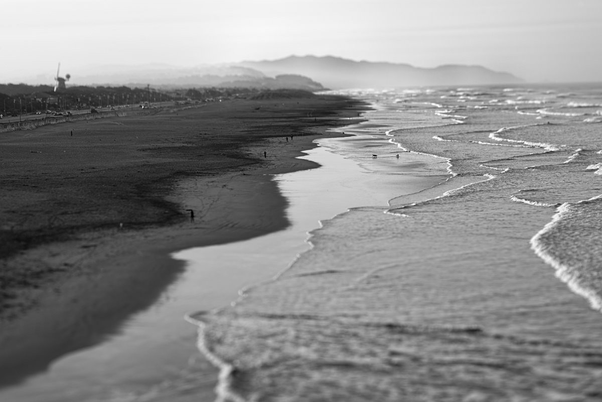 Along Ocean Beach — fine art landscape, Scapes series, fine art photography print by Kofi Amoa