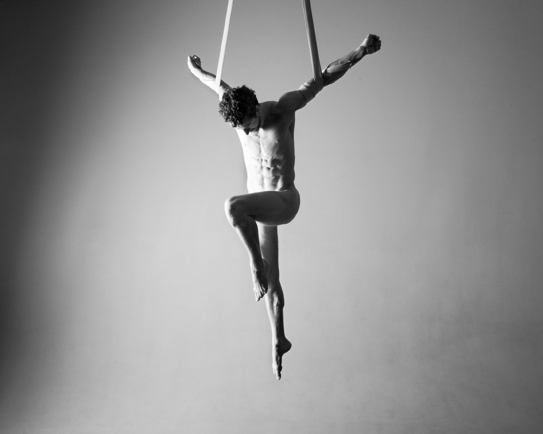 Ascend — black and white figure study, Supernal series, fine art photography print by Kofi Amoa
